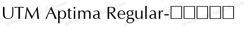 UTM Aptima Regular字体转换